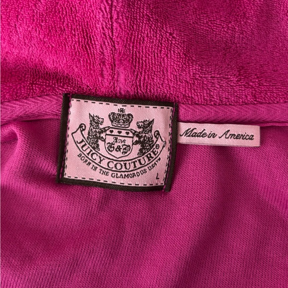 Juicy Couture Pink Zip-Up Hoodie - Picture 5 of 6